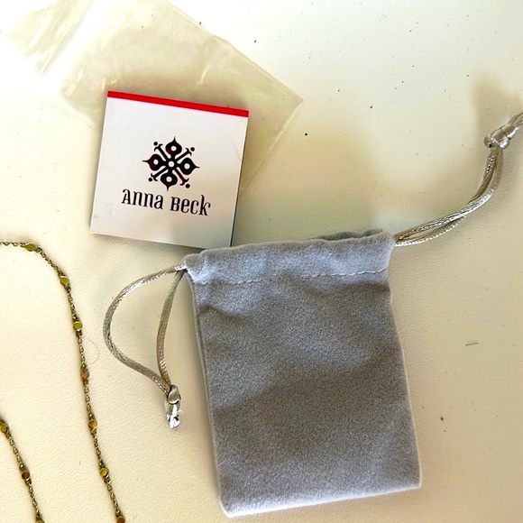 Anna Beck necklace fan motif with bag, card, cleaning cloth and instructions - Picture 5 of 9